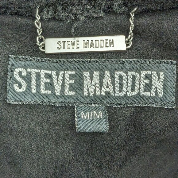 Steve Madden Women's Faux-Shearling Coat, Created for Macy's Size M Black - Picture 10 of 13